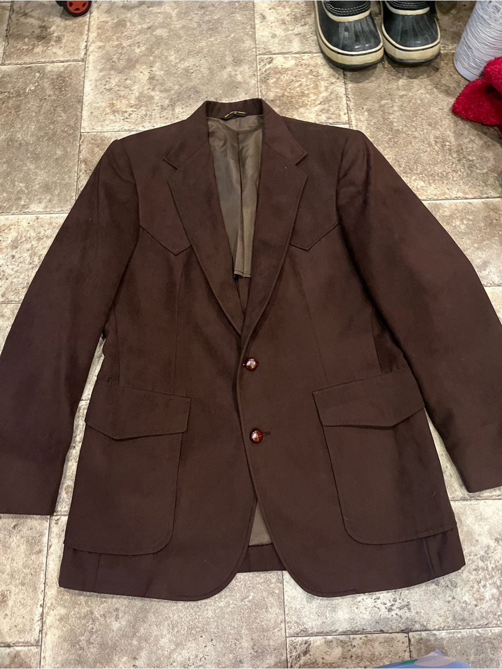 Vintage 1970’s Haggar Mustang Western Wear Coat in Brown